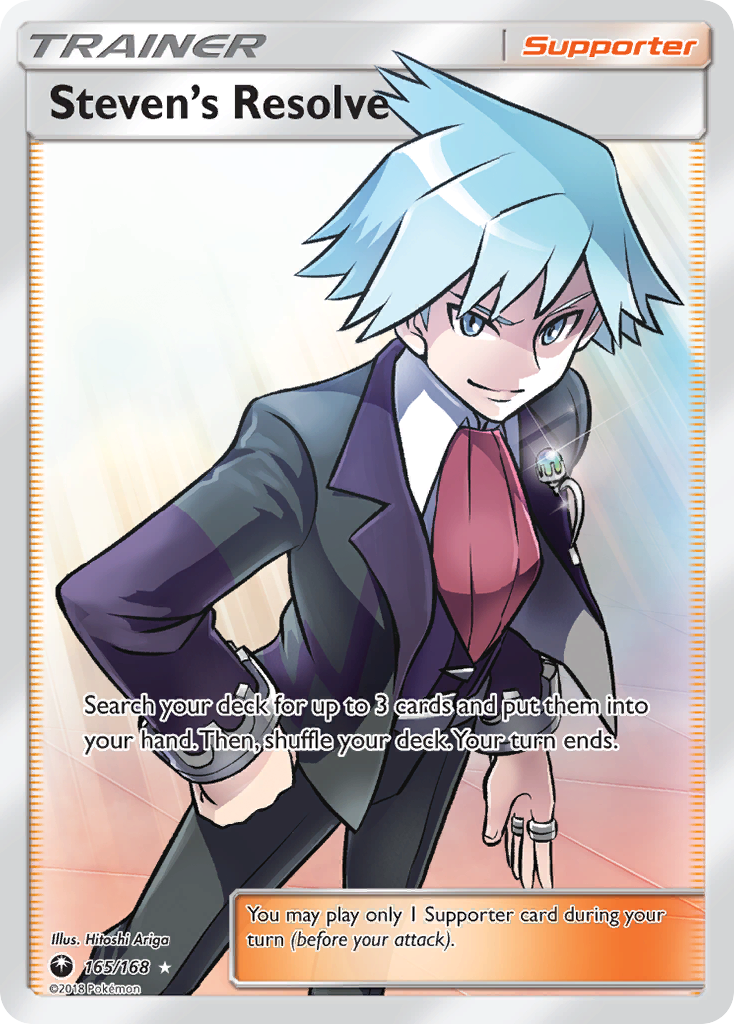 Steven's Resolve (165/168) [Sun & Moon: Celestial Storm] | Good Games Cannington