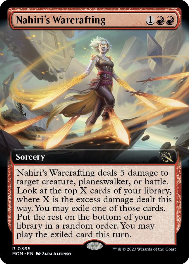 Nahiris Warcrafting Extended Art 365 (March of the Machine)  - Foil | Good Games Cannington