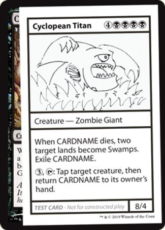 Cyclopean Titan (2021 Edition) [Mystery Booster Playtest Cards] | Good Games Cannington