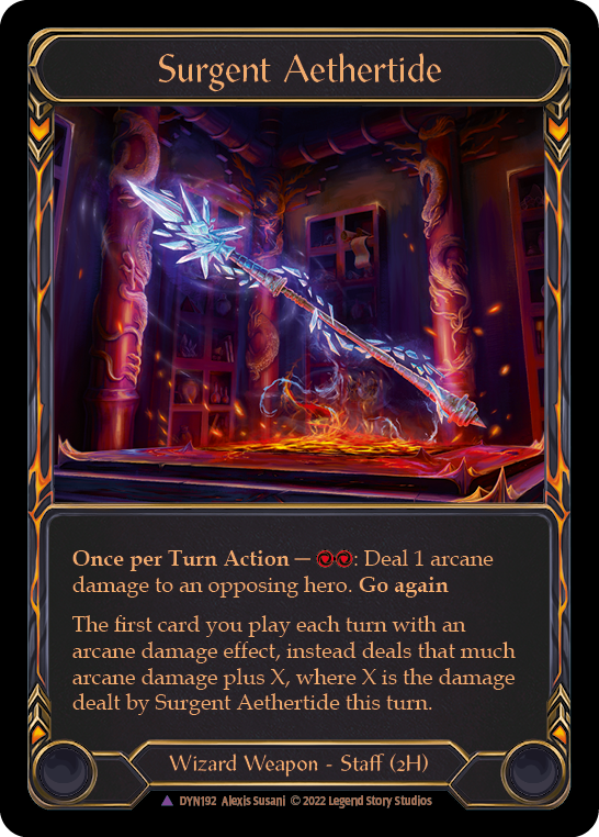 Surgent Aethertide (Marvel) [DYN192] (Dynasty)  Cold Foil | Good Games Cannington