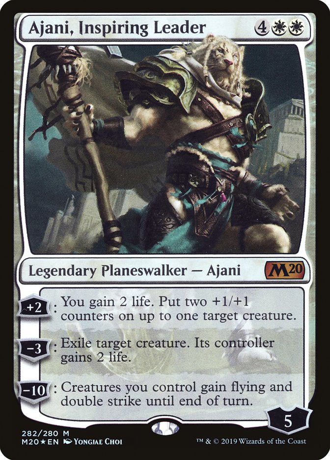 Ajani, Inspiring Leader 282/280 (Core Set 2020)  - Foil | Good Games Cannington