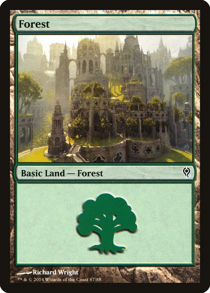 Forest (87) [Duel Decks: Jace vs. Vraska] | Good Games Cannington