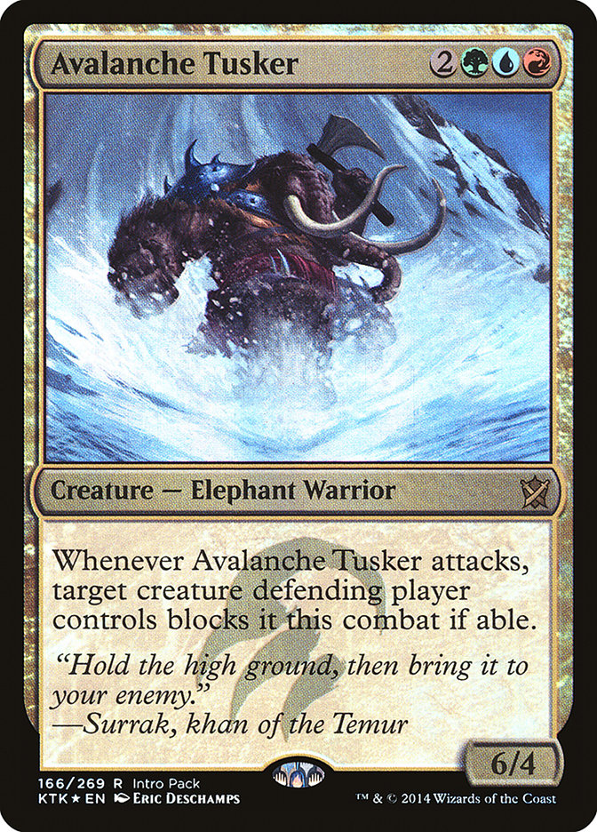 Avalanche Tusker (Intro Pack) [Khans of Tarkir Promos] | Good Games Cannington