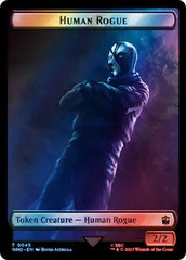 Human Rogue // Cyberman Double-Sided Token (Surge Foil) [Doctor Who Tokens] | Good Games Cannington
