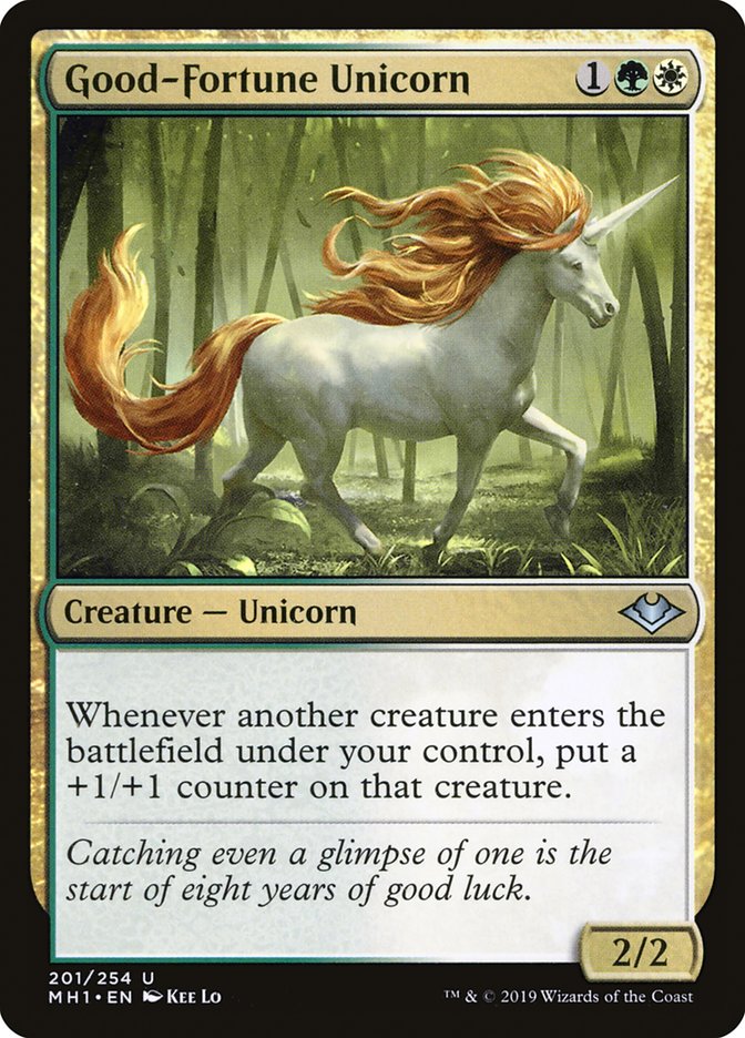 Good-Fortune Unicorn [Modern Horizons] | Good Games Cannington