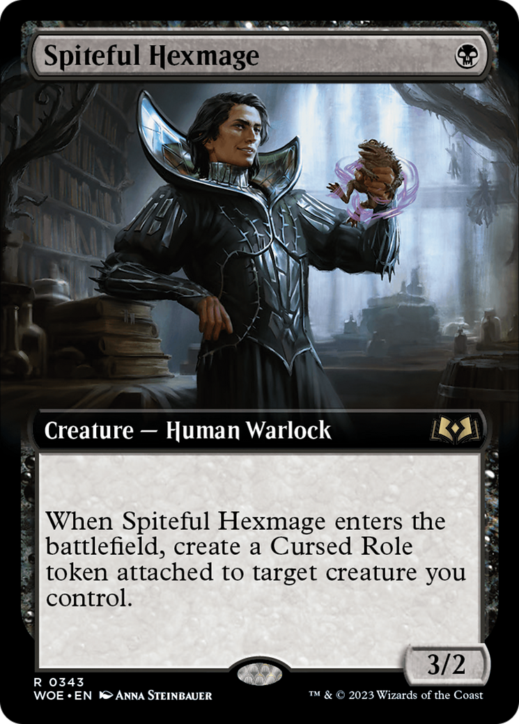 Spiteful Hexmage (Extended Art) [Wilds of Eldraine] | Good Games Cannington