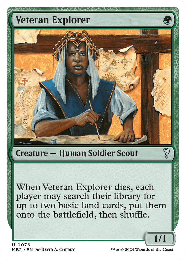 Veteran Explorer (White Border) [Mystery Booster 2] | Good Games Cannington