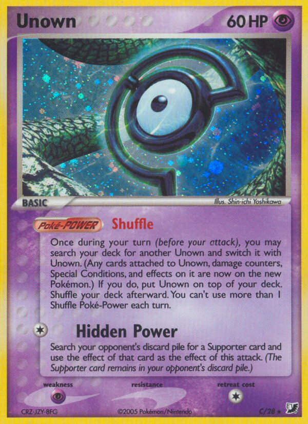 Unown (C) (C/28) [EX: Unseen Forces] | Good Games Cannington