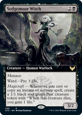 Sedgemoor Witch (Extended Art) [Strixhaven: School of Mages] | Good Games Cannington