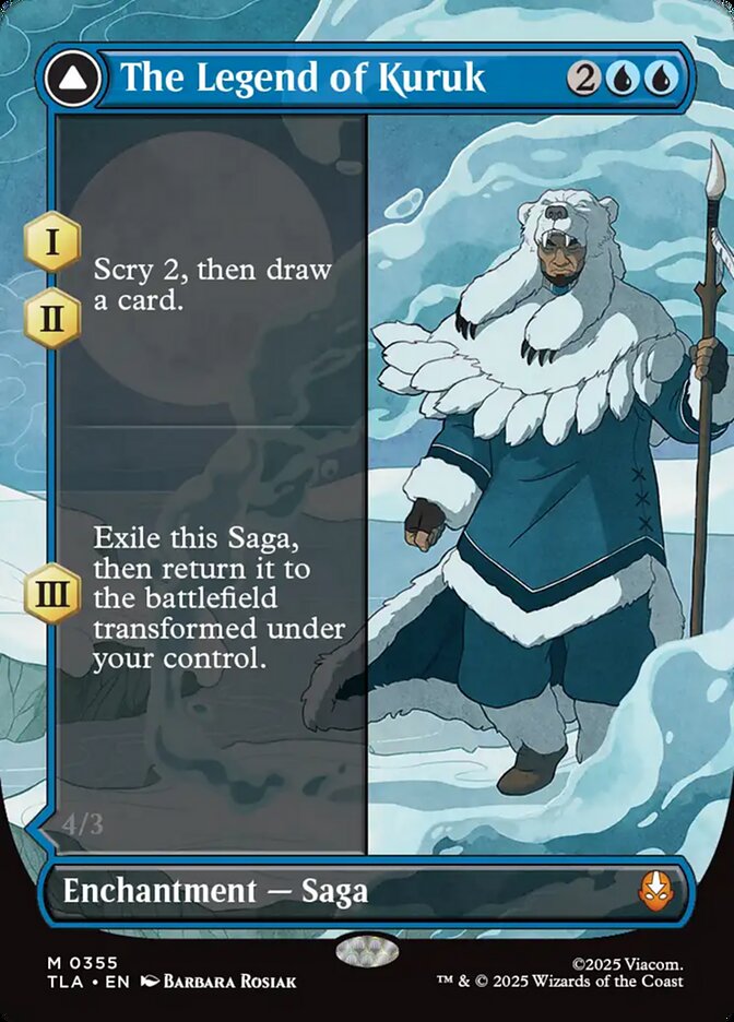The Legend of Kuruk Borderless 355 (Avatar: The Last Airbender)  - Borderless | Good Games Cannington