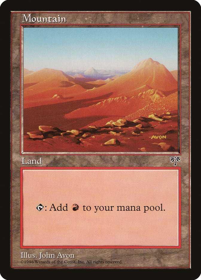 Mountain (Yellow Signature) [Mirage] | Good Games Cannington
