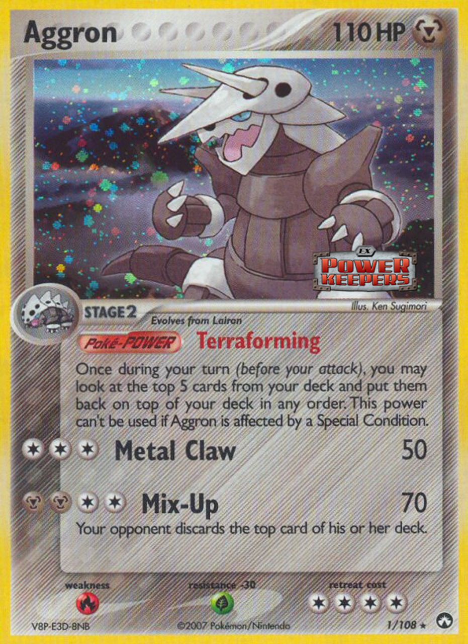 Aggron (1/108) (Stamped) [EX: Power Keepers] | Good Games Cannington