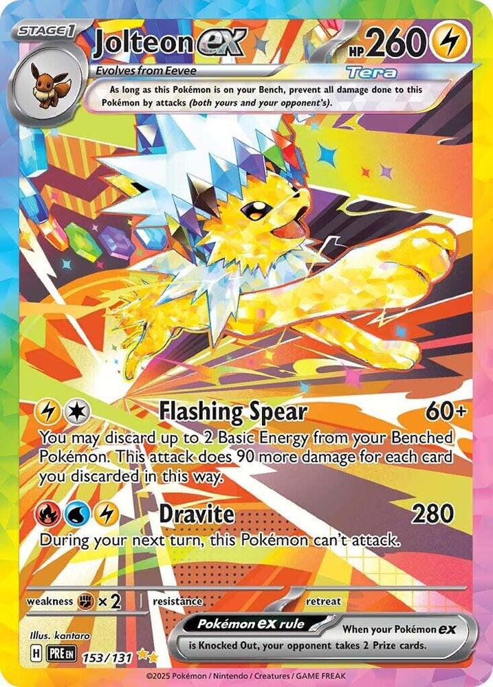 Jolteon ex (153/131) [Scarlet & Violet: Prismatic Evolutions] | Good Games Cannington
