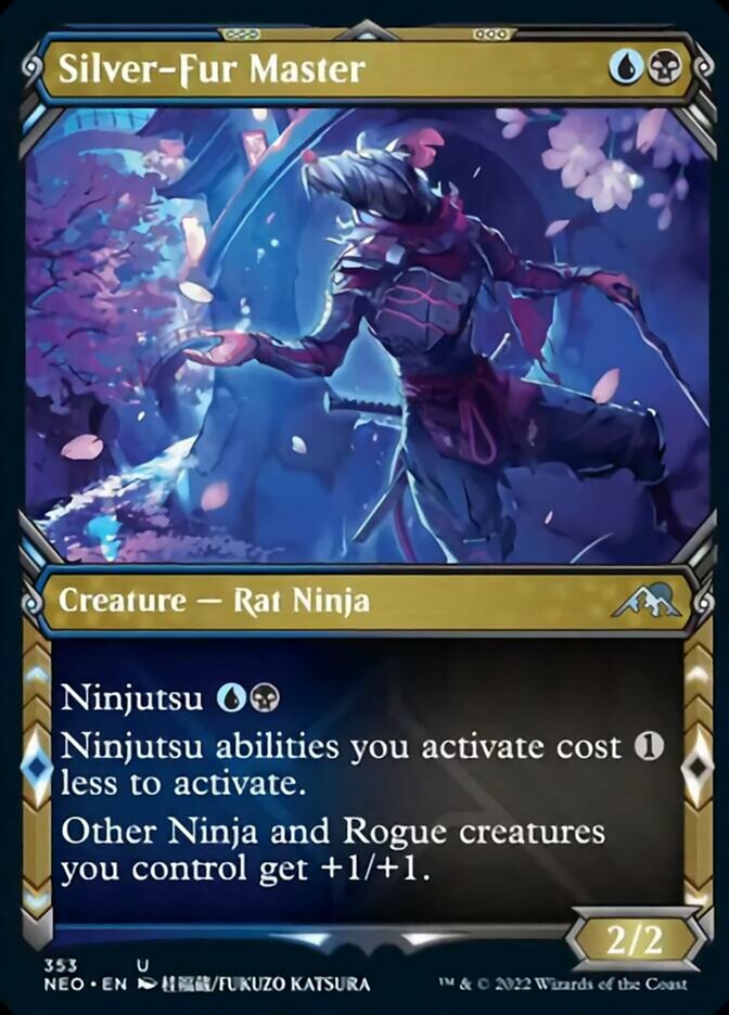 Silver-Fur Master (Showcase Ninja) [Kamigawa: Neon Dynasty] | Good Games Cannington