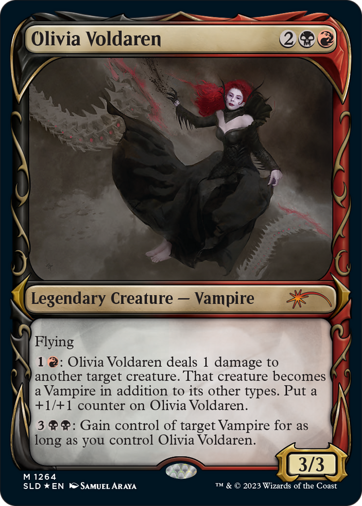 Olivia Voldaren (Halo Foil) [Secret Lair Drop Series] | Good Games Cannington