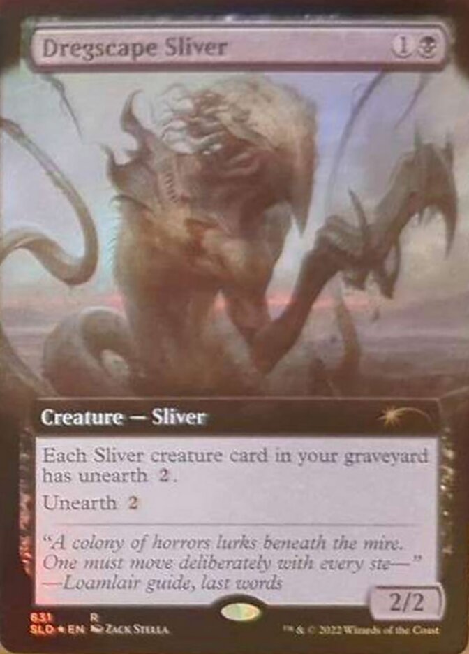 Dregscape Sliver (Extended Art) [Secret Lair Drop Promos] | Good Games Cannington