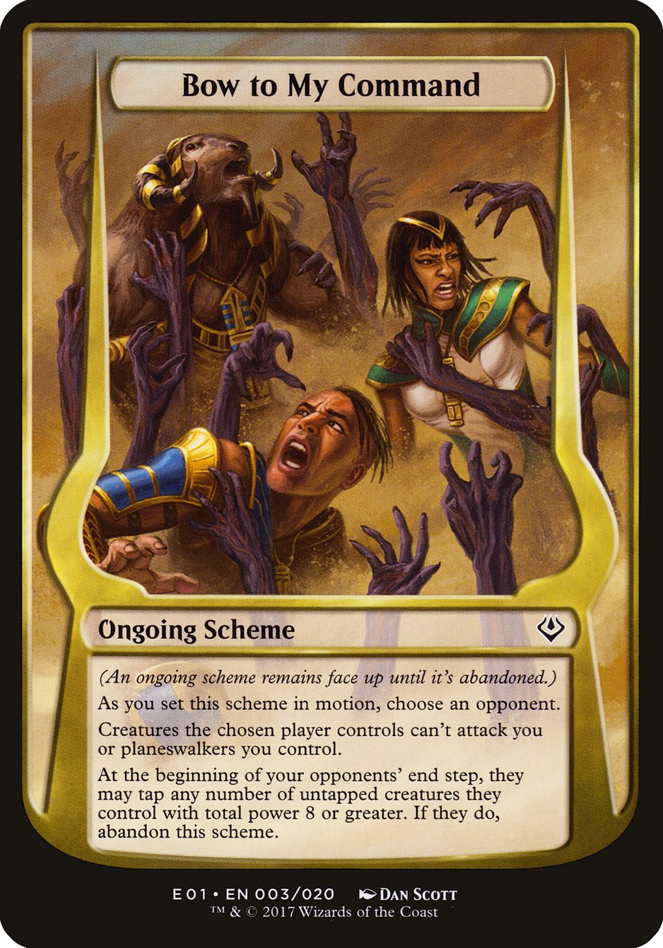 Bow to My Command (Schemes) [Archenemy: Nicol Bolas Schemes] | Good Games Cannington