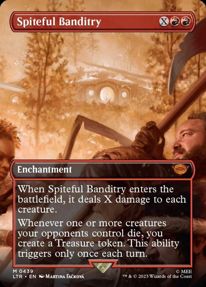 Spiteful Banditry (Borderless Alternate Art) [The Lord of the Rings: Tales of Middle-Earth] | Good Games Cannington