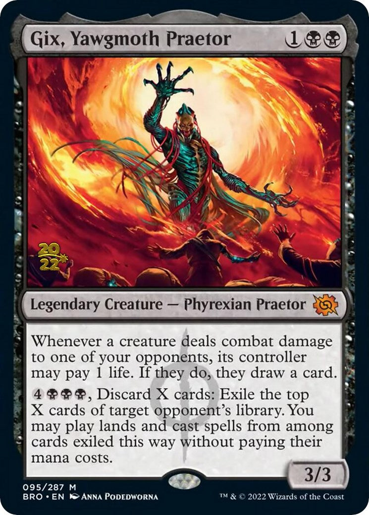 Gix, Yawgmoth Praetor [The Brothers' War Prerelease Promos] | Good Games Cannington