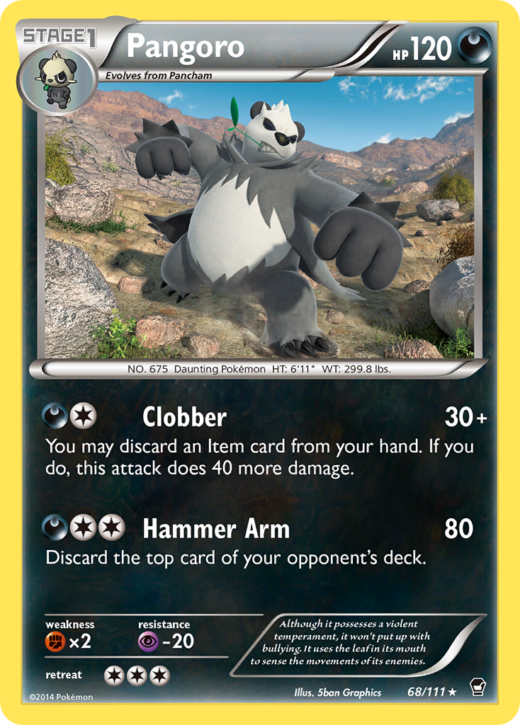 Pangoro (68/111) [XY: Furious Fists] | Good Games Cannington