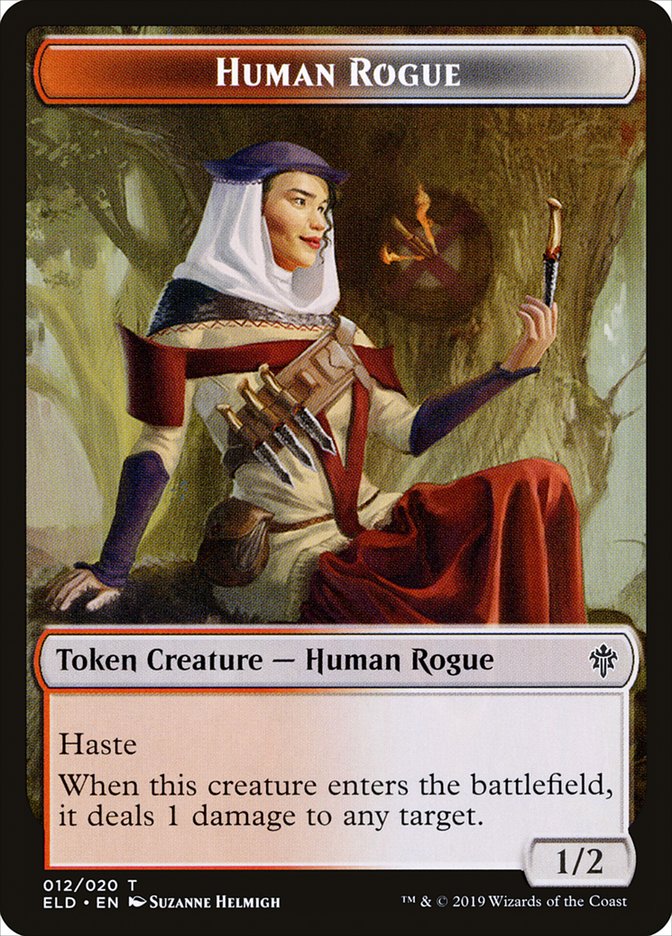 Human Rogue Token [Throne of Eldraine Tokens] | Good Games Cannington