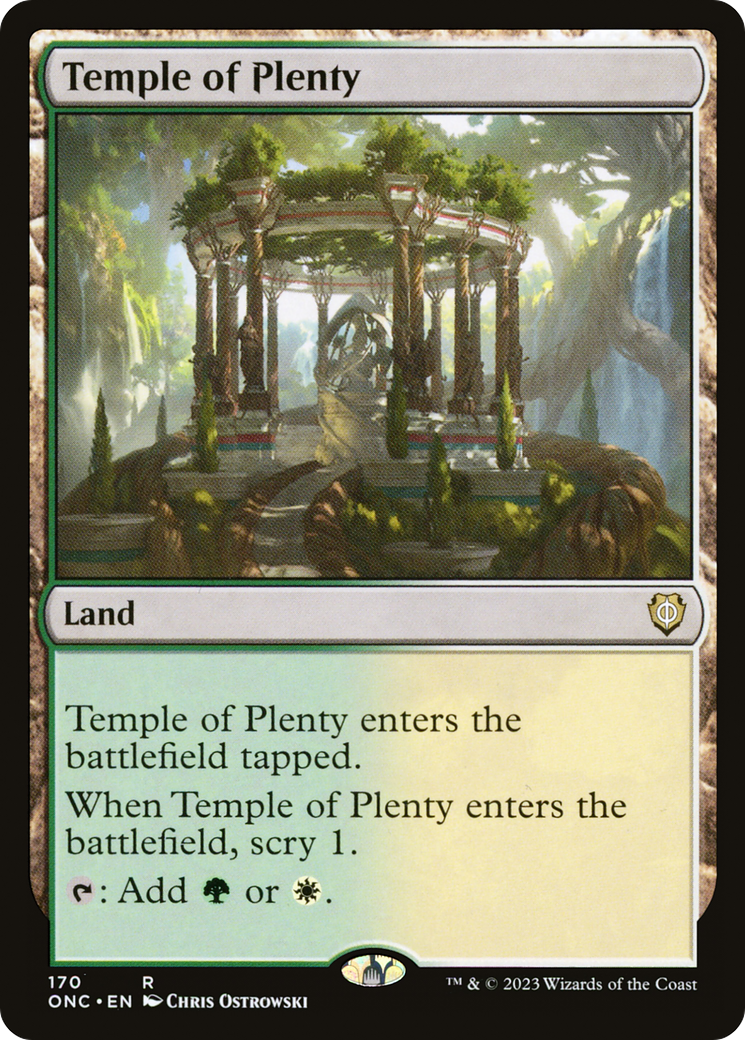 Temple of Plenty [Phyrexia: All Will Be One Commander] | Good Games Cannington