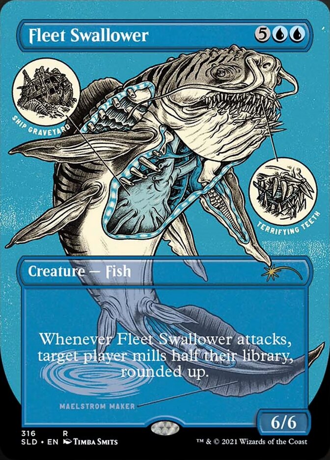 Fleet Swallower (Borderless Foil Etched) [Secret Lair Drop Series] | Good Games Cannington