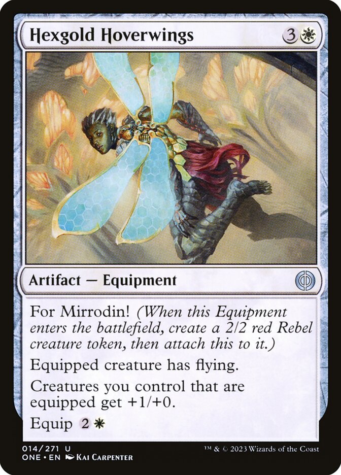Hexgold Hoverwings 14/271 (Phyrexia: All Will Be One)  | Good Games Cannington