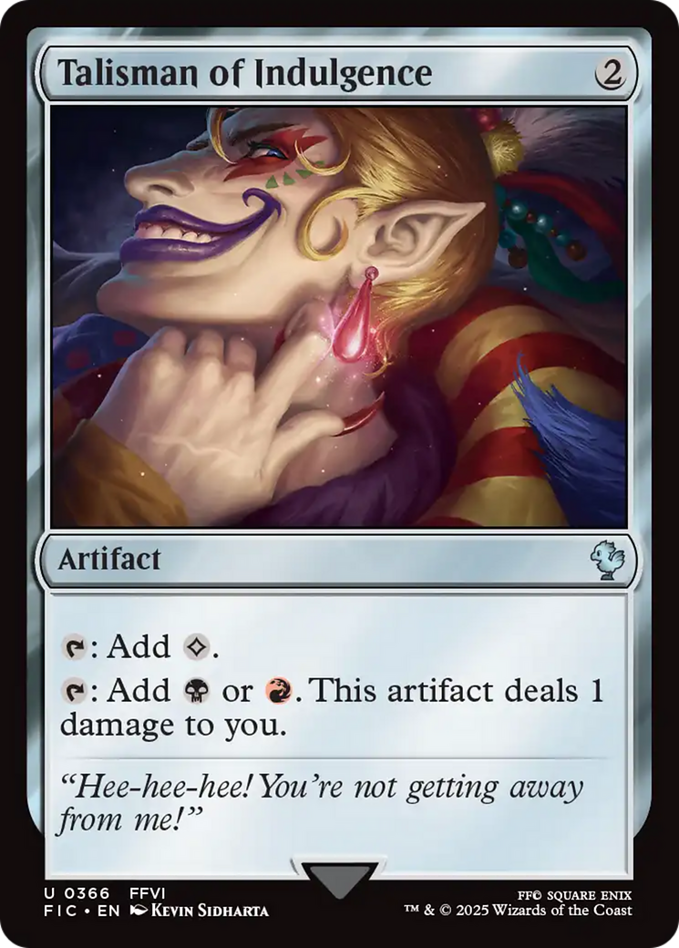 Talisman of Indulgence [FINAL FANTASY Commander] | Good Games Cannington