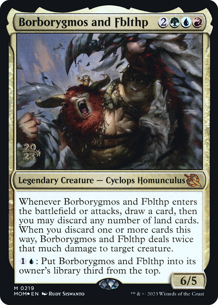 Borborygmos and Fblthp [March of the Machine Prerelease Promos] | Good Games Cannington