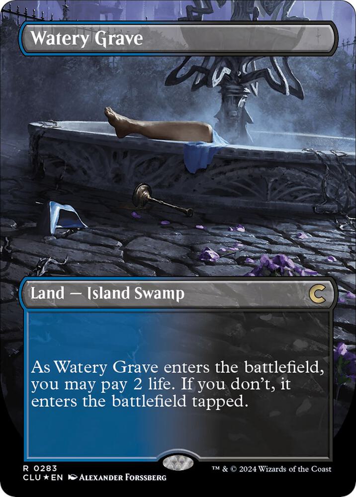Watery Grave 283 (Ravnica: Clue Edition)  - Borderless Foil | Good Games Cannington