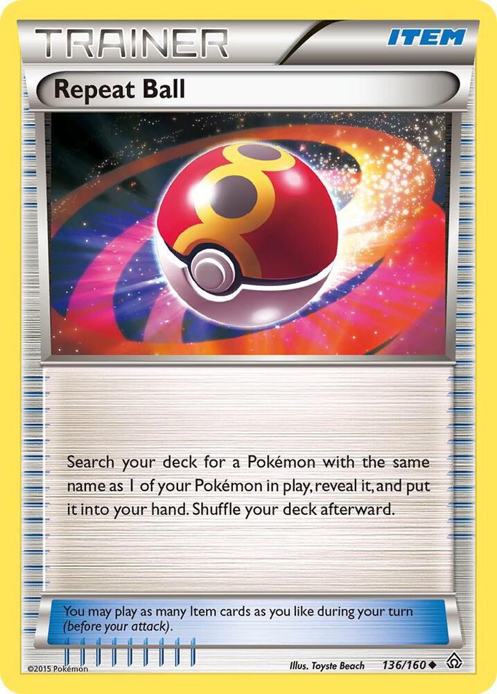 Repeat Ball 136/160 (XY - Primal Clash)  | Good Games Cannington