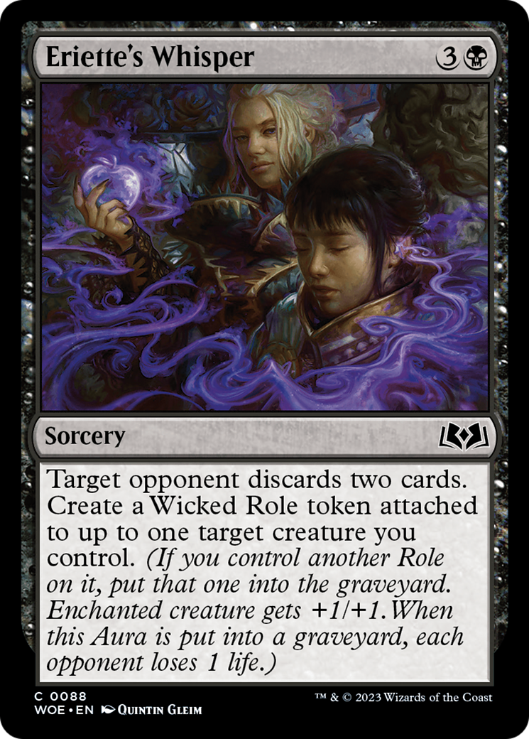 Eriette's Whisper [Wilds of Eldraine] | Good Games Cannington