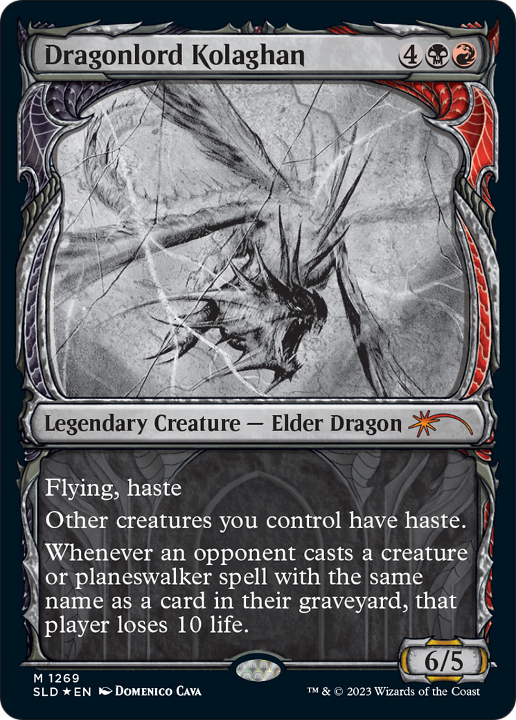 Dragonlord Kolaghan (Halo Foil) [Secret Lair Drop Series] | Good Games Cannington