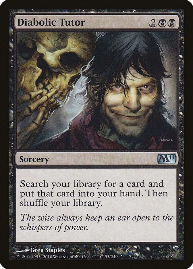 Diabolic Tutor 93/249 (Magic 2011 (M11))  | Good Games Cannington