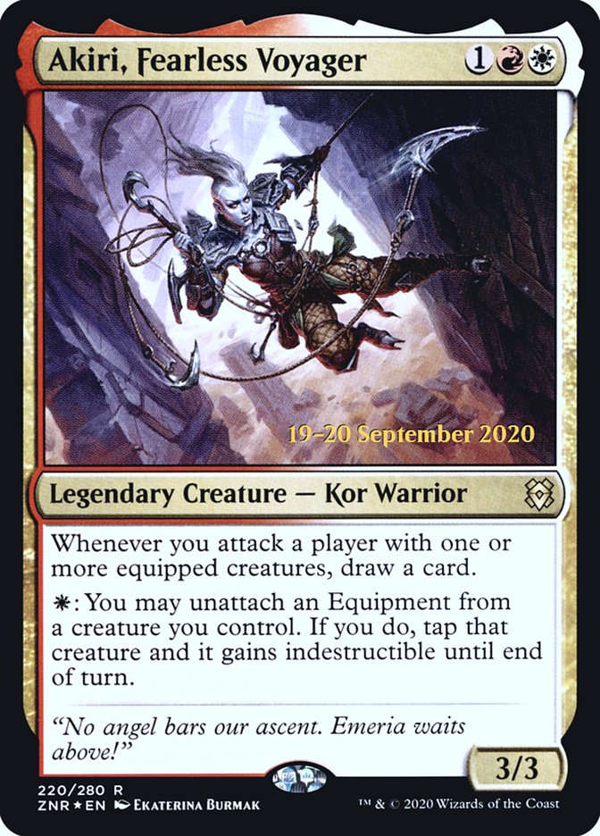 Akiri, Fearless Voyager [Zendikar Rising Prerelease Promos] | Good Games Cannington