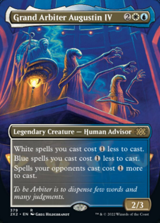 Grand Arbiter Augustin IV (Borderless Alternate Art) [Double Masters 2022] | Good Games Cannington