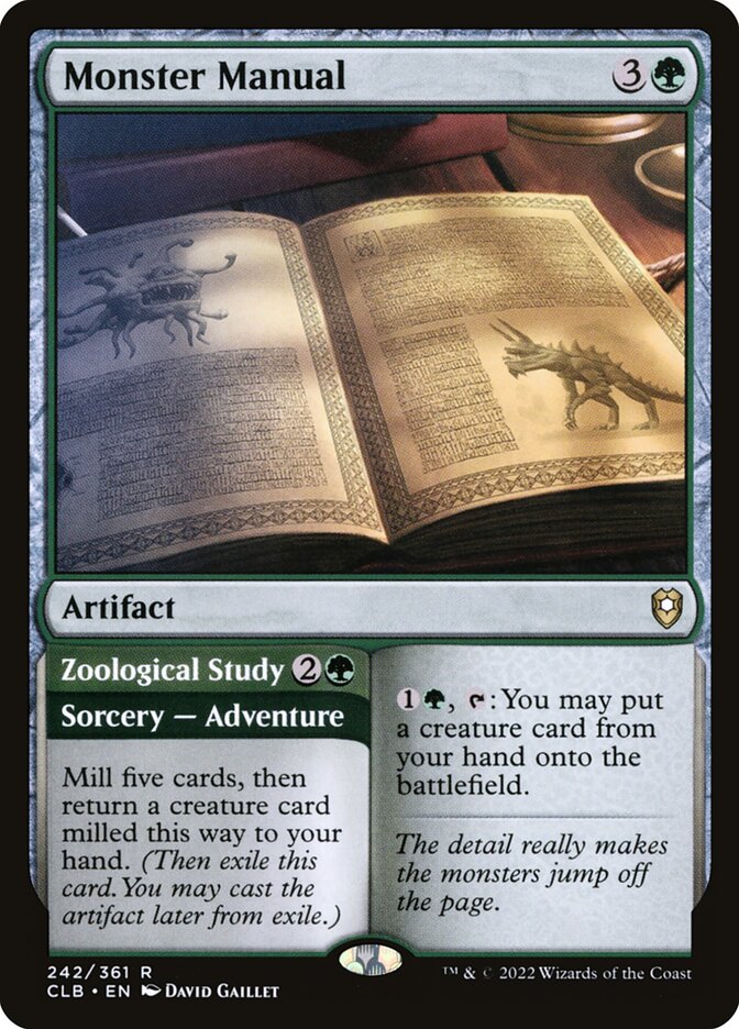 Monster Manual 242 (Commander Legends: Battle for Baldur's Gate)  - Foil | Good Games Cannington