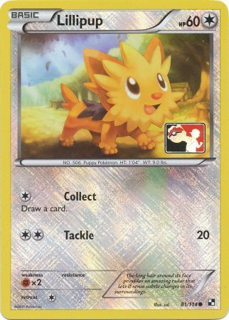 Lillipup (81/114) (League Promo) [Black & White: Base Set] | Good Games Cannington