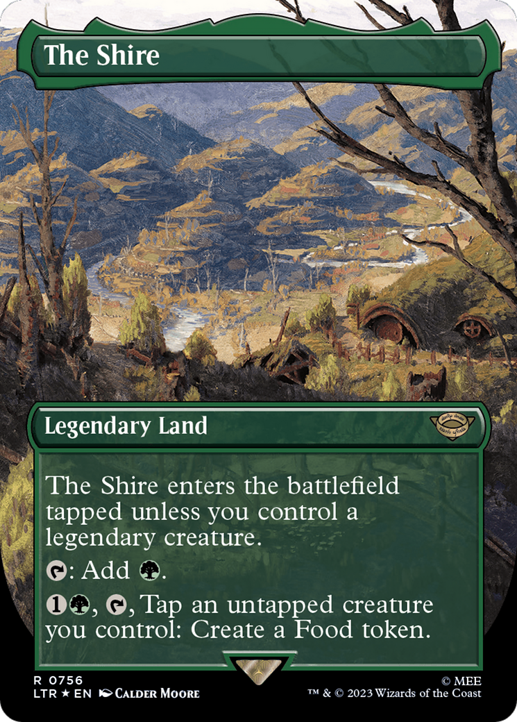 The Shire (Borderless) (Surge Foil) [The Lord of the Rings: Tales of Middle-Earth] | Good Games Cannington