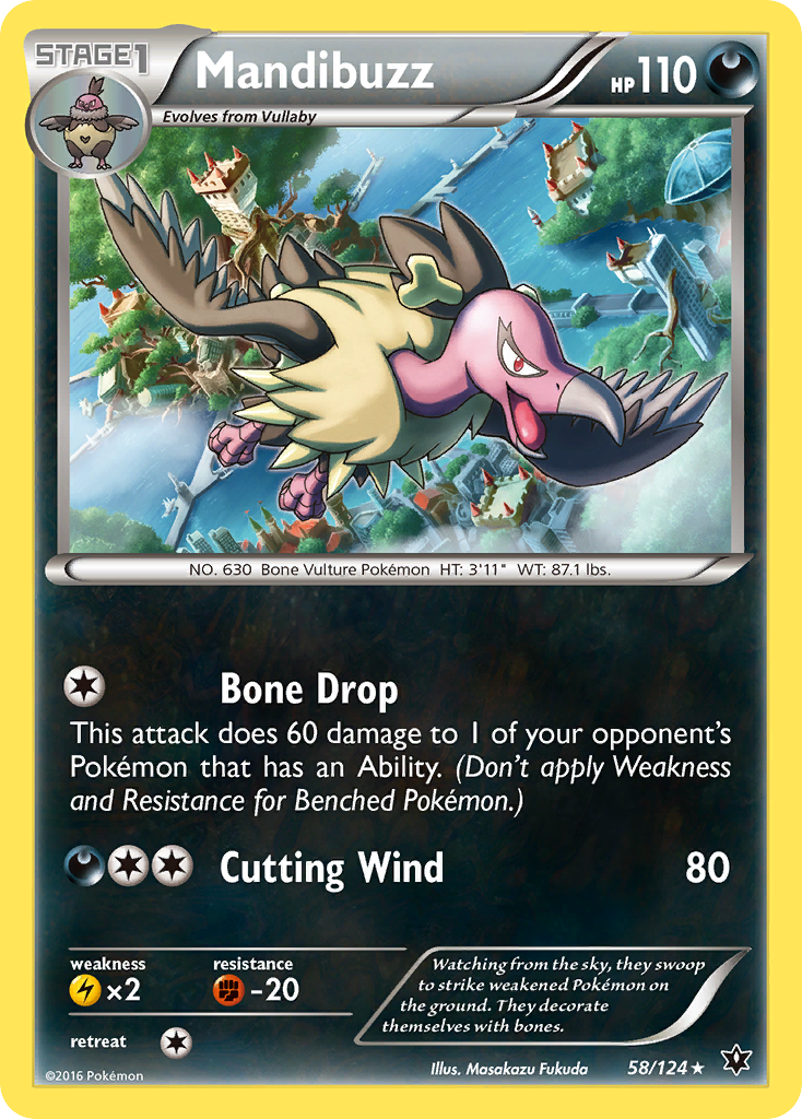 Mandibuzz (58/124) [XY: Fates Collide] | Good Games Cannington