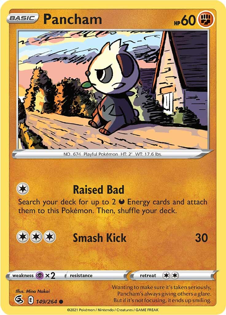Pancham (149/264) [Sword & Shield: Fusion Strike] | Good Games Cannington
