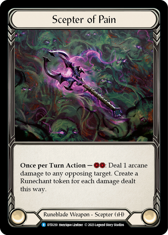 Scepter of Pain [DTD210] (Dusk Till Dawn)  Cold Foil | Good Games Cannington