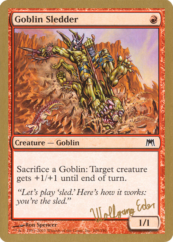 Goblin Sledder (Wolfgang Eder) [World Championship Decks 2003] | Good Games Cannington