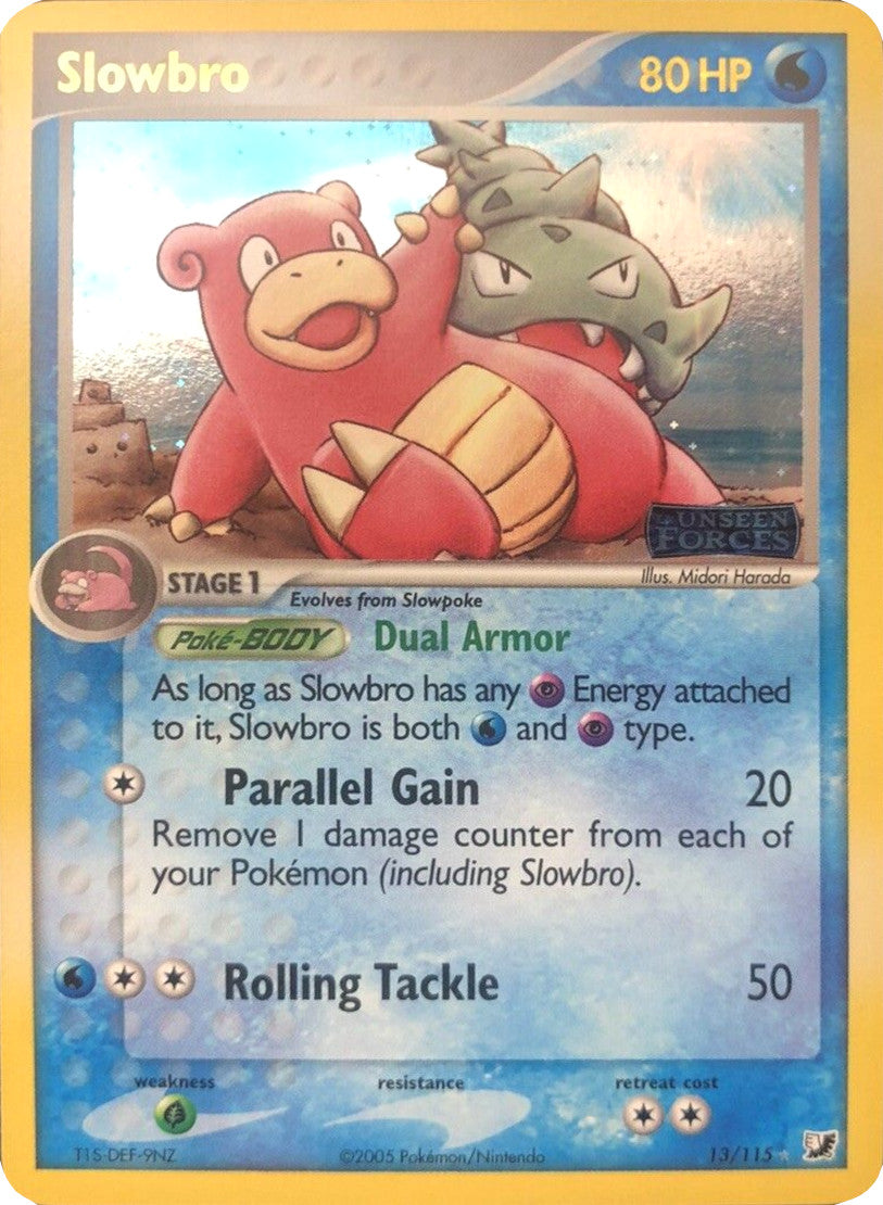 Slowbro (13/115) (Stamped) [EX: Unseen Forces] | Good Games Cannington