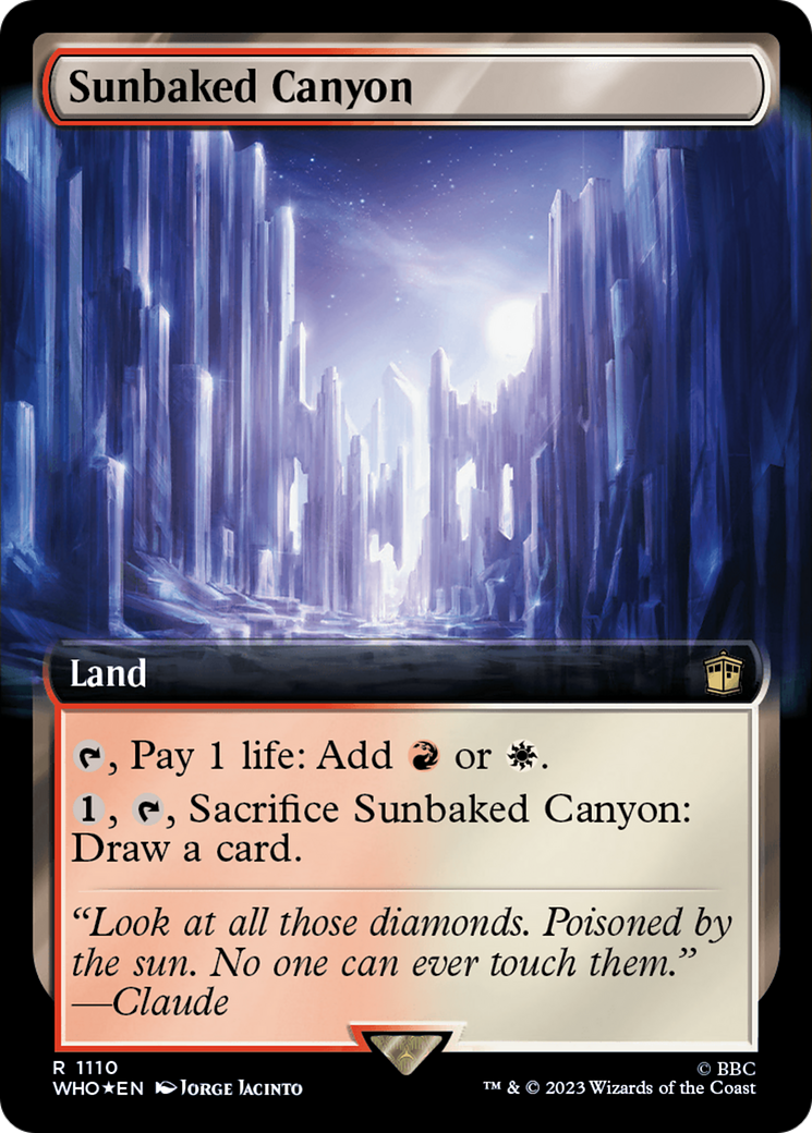 Sunbaked Canyon (Extended Art) (Surge Foil) [Doctor Who] | Good Games Cannington
