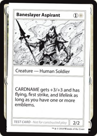 Baneslayer Aspirant (2021 Edition) [Mystery Booster Playtest Cards] | Good Games Cannington