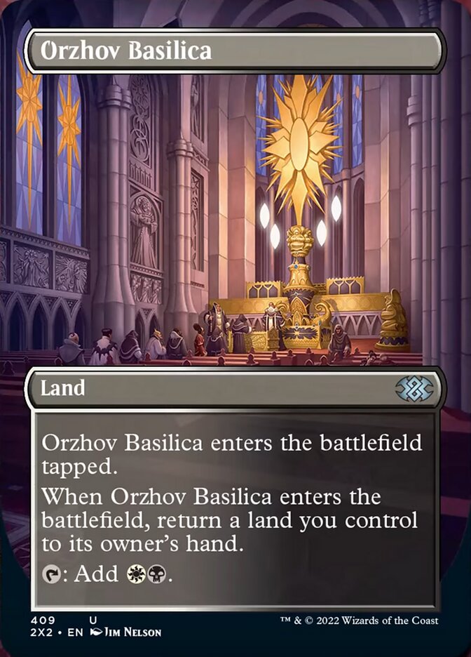 Orzhov Basilica (Borderless Alternate Art) [Double Masters 2022] | Good Games Cannington