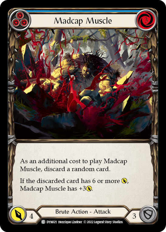 Madcap Muscle (Blue) [DYN021] (Dynasty)  Rainbow Foil | Good Games Cannington