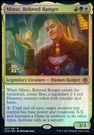 Minsc, Beloved Ranger [Dungeons & Dragons: Adventures in the Forgotten Realms Prerelease Promos] | Good Games Cannington